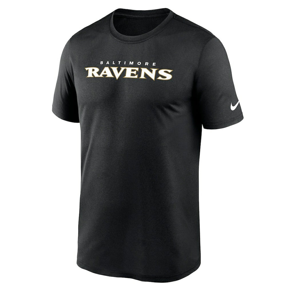 Baltimore Ravens Primetime Legend Wordmark Performance T-Shirt Black