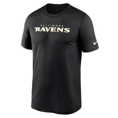 Baltimore Ravens Primetime Legend Wordmark Performance T-Shirt Black