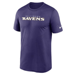Baltimore Ravens Primetime Legend Wordmark Performance T-Shirt Purple