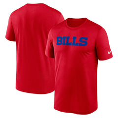 Buffalo Bills Primetime Legend Wordmark Performance T-Shirt Red