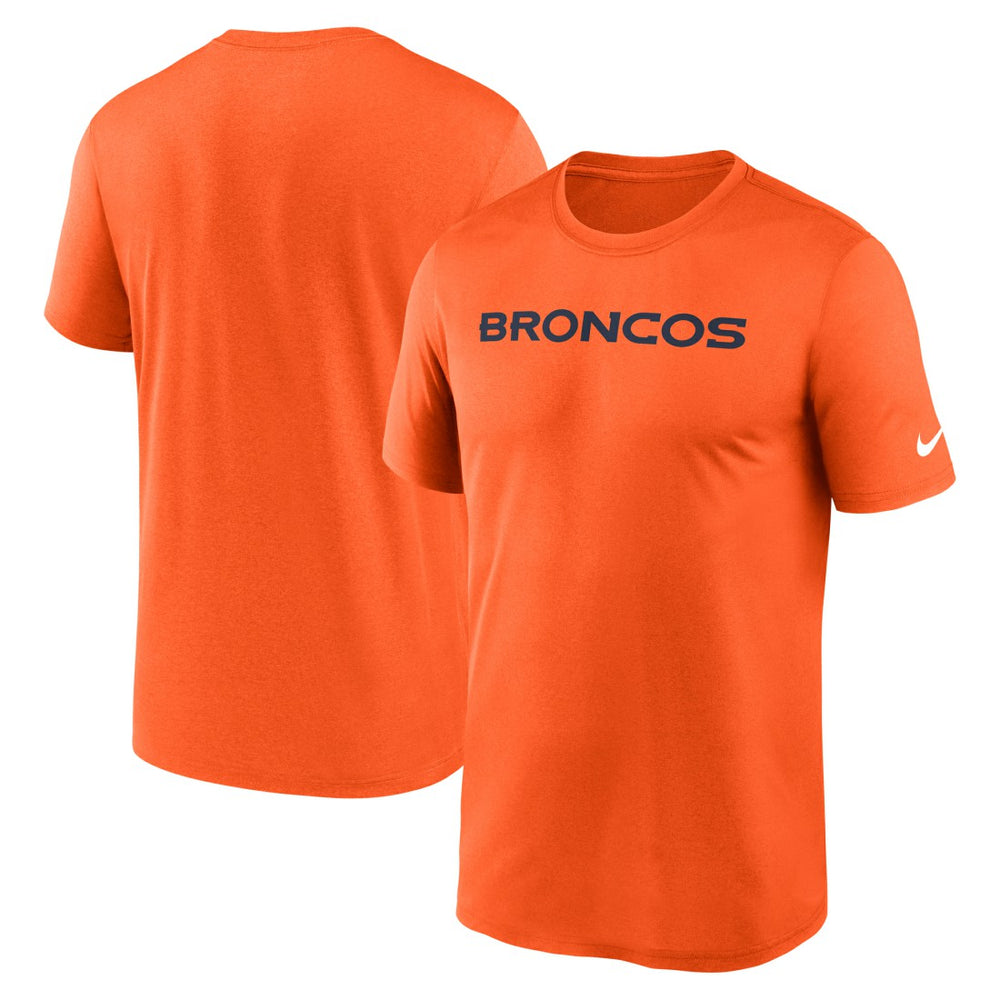 Denver Broncos Primetime Legend Wordmark Performance T-Shirt Orange