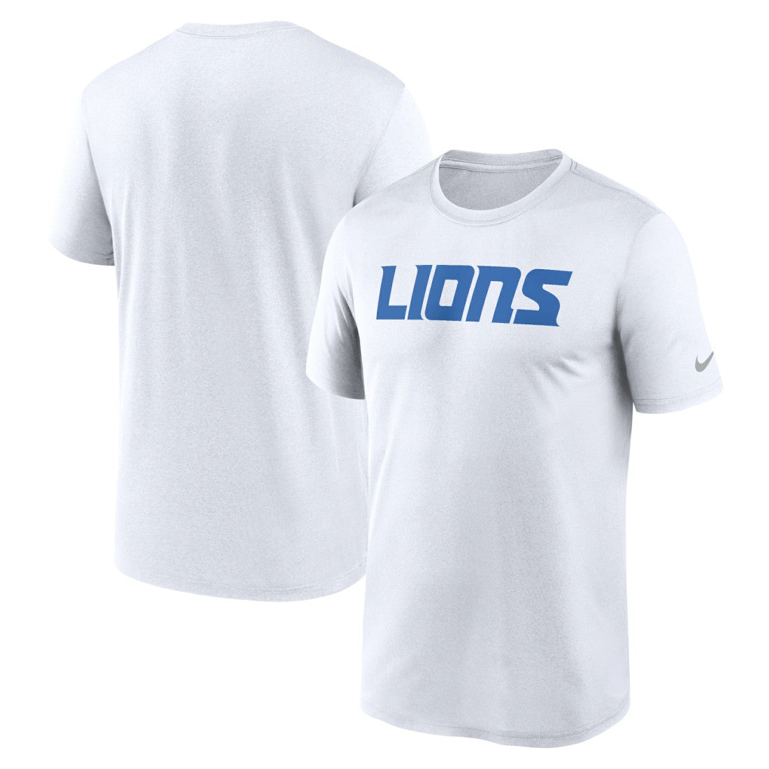 Detroit Lions Primetime Legend Wordmark Performance T-Shirt White