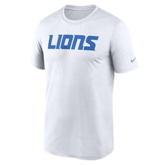 Detroit Lions Primetime Legend Wordmark Performance T-Shirt White