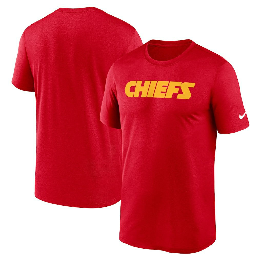 Kansas City Chiefs Primetime Legend Wordmark Performance T-Shirt Red