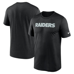 Las Vegas Raiders Primetime Legend Wordmark Performance T-Shirt Black