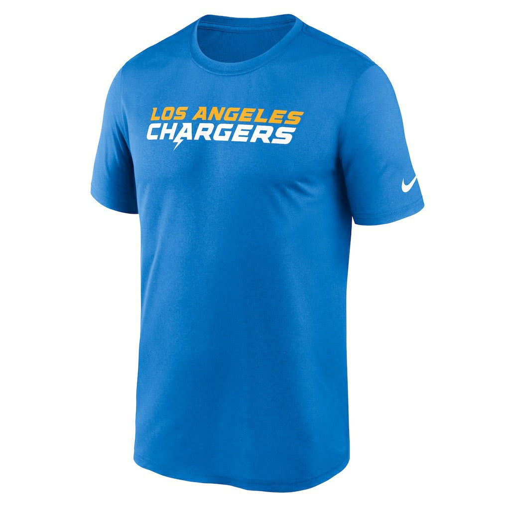 Los Angeles Chargers Primetime Legend Wordmark Performance T-Shirt Powder Blue
