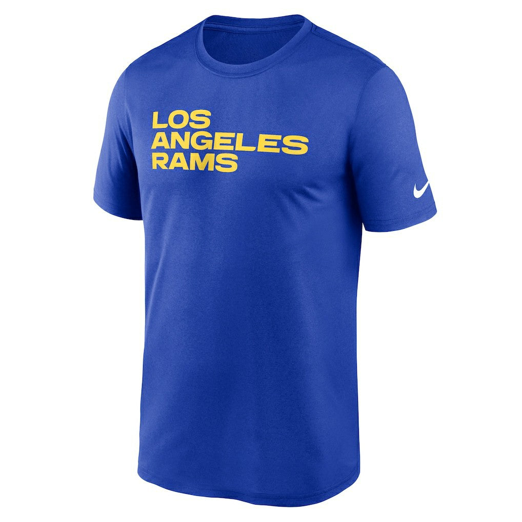 Los Angeles Rams Primetime Legend Wordmark Performance T-Shirt Royal
