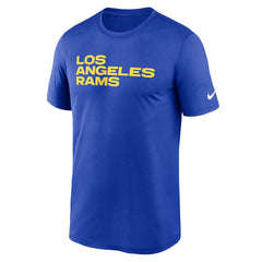 Los Angeles Rams Primetime Legend Wordmark Performance T-Shirt Royal