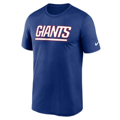New York Giants Primetime Legend Wordmark Performance T-Shirt Royal