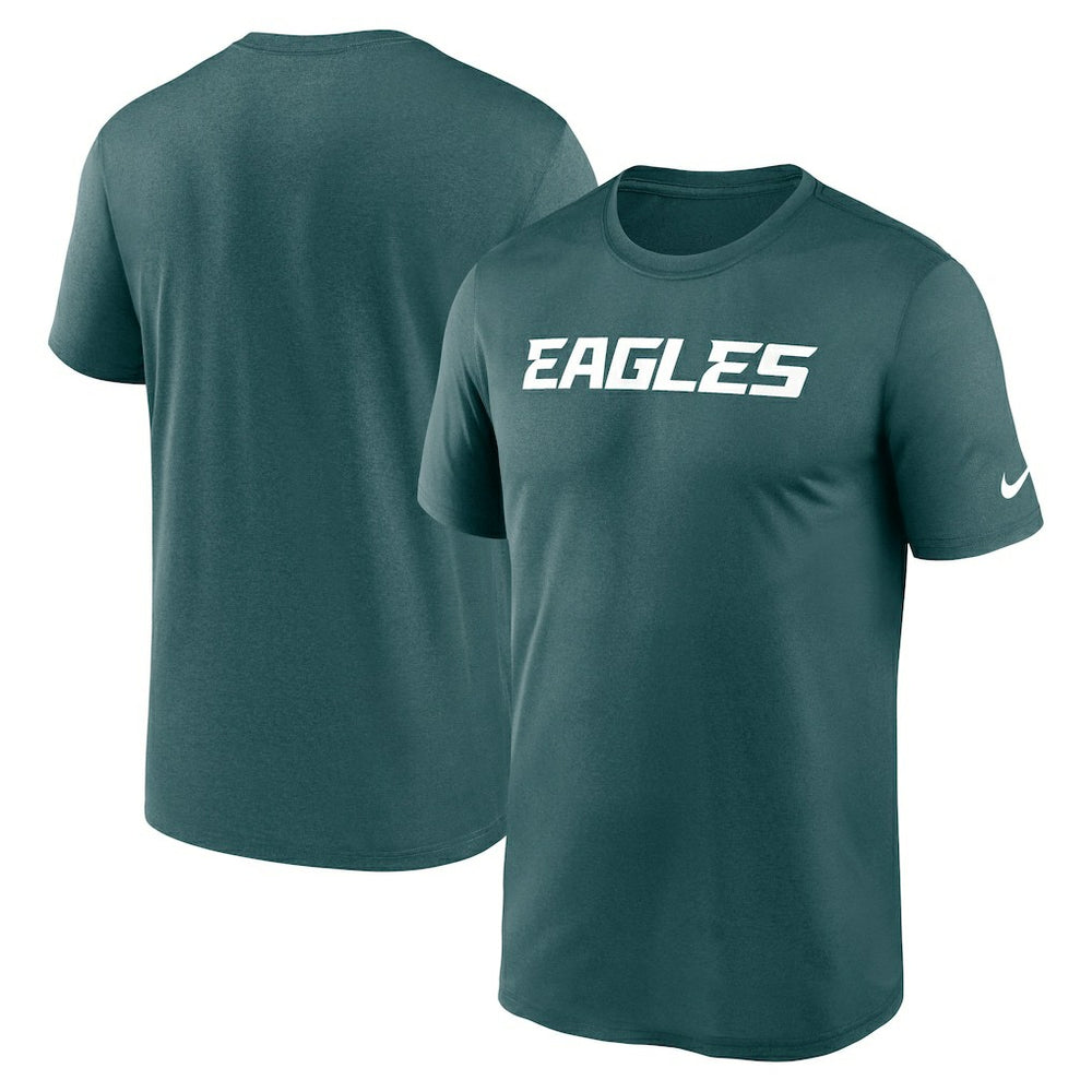 Philadelphia Eagles Primetime Legend Wordmark Performance T-Shirt Midnight Green