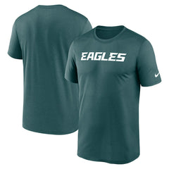 Philadelphia Eagles Primetime Legend Wordmark Performance T-Shirt Midnight Green