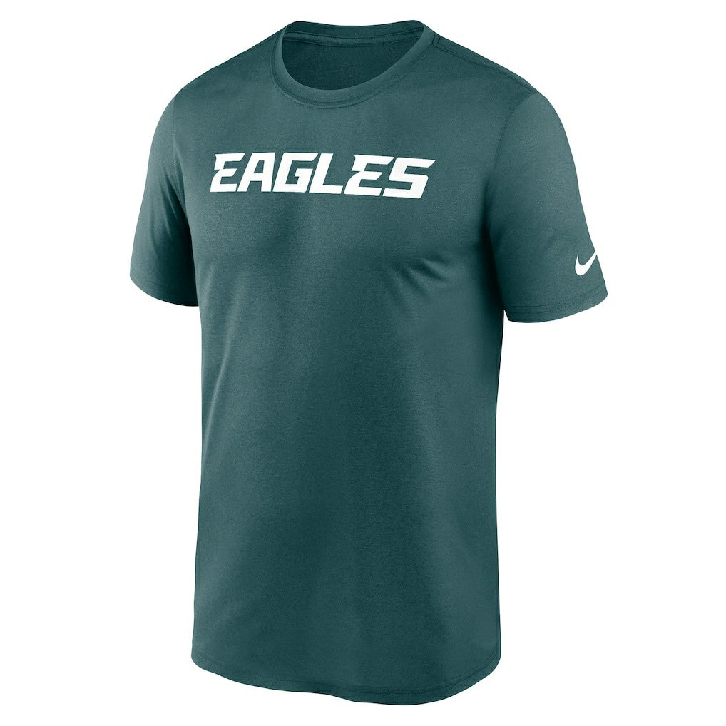 Philadelphia Eagles Primetime Legend Wordmark Performance T-Shirt Midnight Green