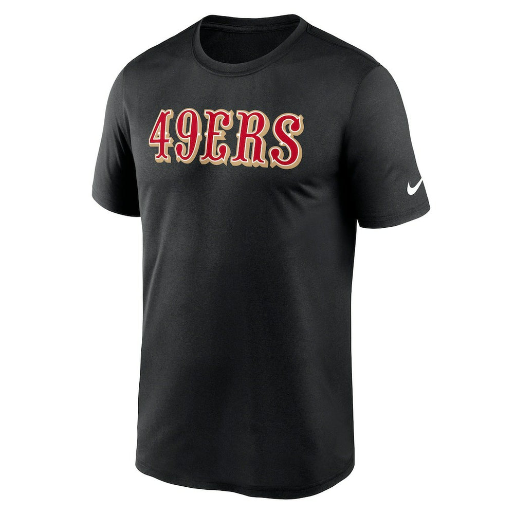 San Francisco 49ers Primetime Legend Wordmark Performance T-Shirt Black