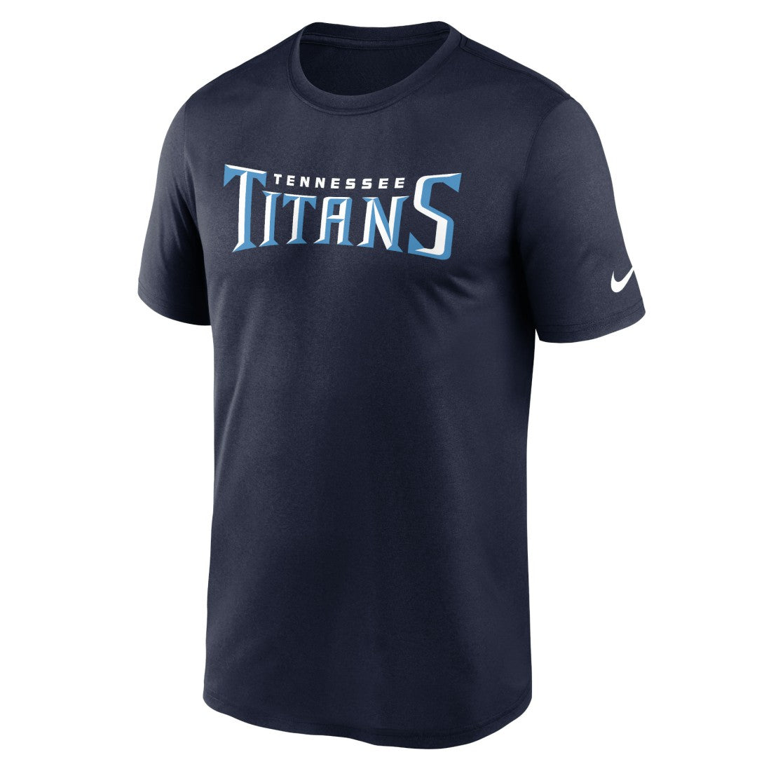 Tennessee Titans Primetime Legend Wordmark Performance T-Shirt Navy