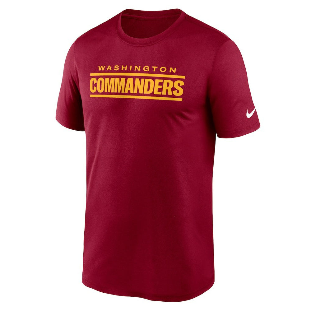 Washington Commanders Primetime Legend Wordmark Performance T-Shirt Burgundy