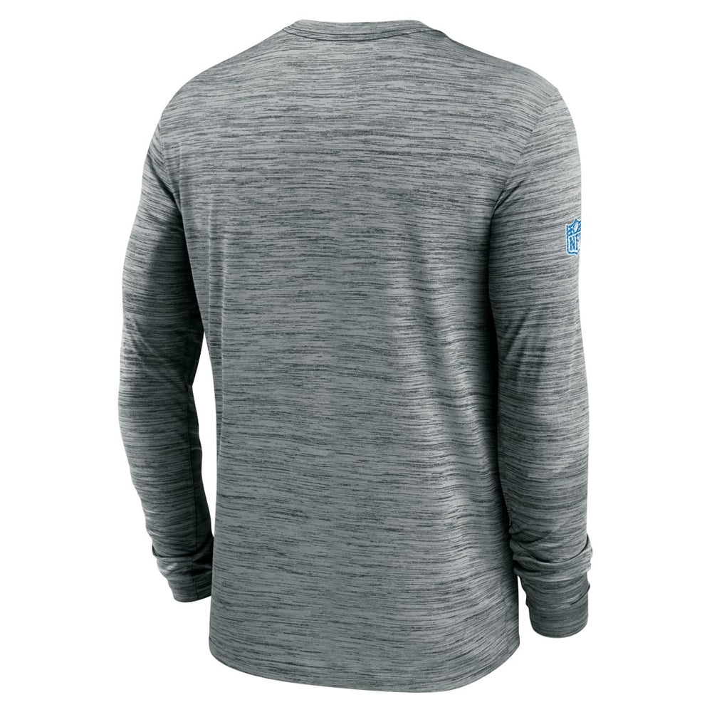 Detroit Lions Sideline Velocity Dri-FIT Long Sleeve T-Shirt Gray