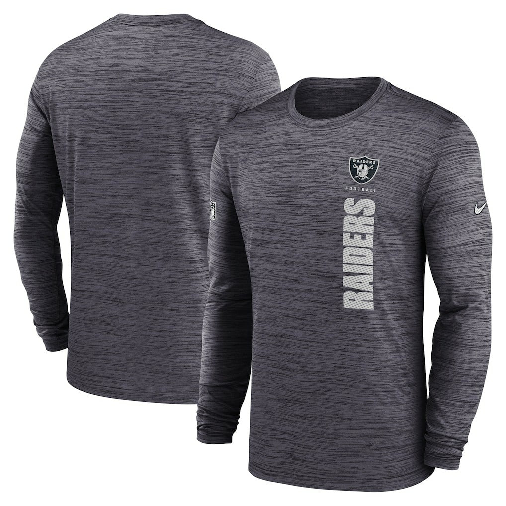 Las Vegas Raiders Sideline Velocity Dri-FIT Long Sleeve T-Shirt Black