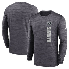 Las Vegas Raiders Sideline Velocity Dri-FIT Long Sleeve T-Shirt Black