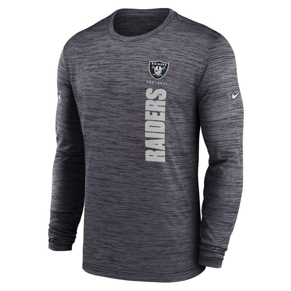 Las Vegas Raiders Sideline Velocity Dri-FIT Long Sleeve T-Shirt Black