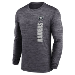 Las Vegas Raiders Sideline Velocity Dri-FIT Long Sleeve T-Shirt Black