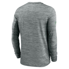 New York Jets Sideline Velocity Dri-FIT Long Sleeve T-Shirt Gray