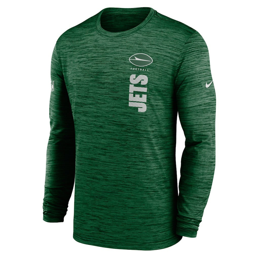 New York Jets Sideline Velocity Dri-FIT Long Sleeve T-Shirt Green