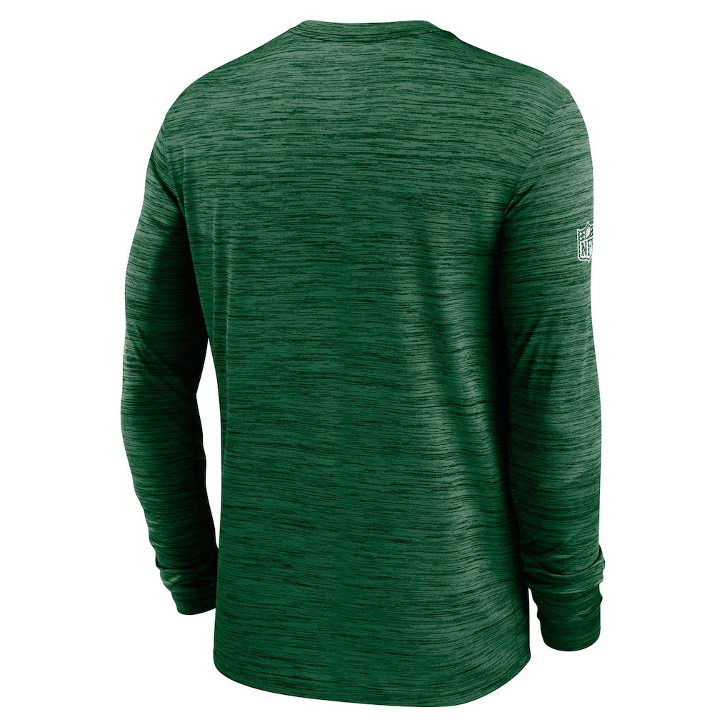 New York Jets Sideline Velocity Dri-FIT Long Sleeve T-Shirt Green