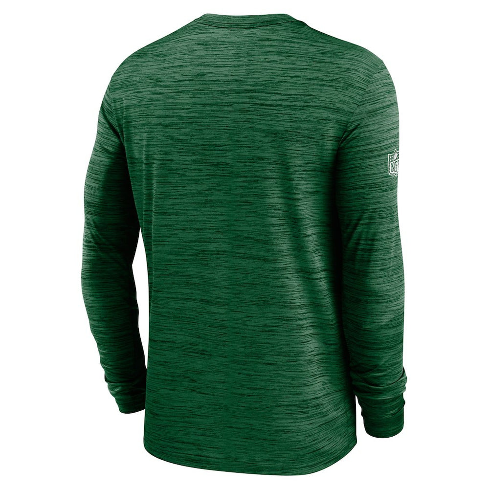 New York Jets Sideline Velocity Dri-FIT Long Sleeve T-Shirt Green