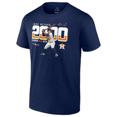 Jose Altuve Houston Astros Fanatics 2,000 Career Hits T-Shirt - Navy T-shirts