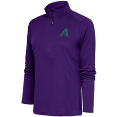 Arizona Diamondbacks Antigua Women's Cooperstown Tribute Half-Zip Pullover Top - Purple Pullover