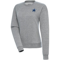 Seattle Mariners Antigua Women's Cooperstown Victory Crewneck Pullover Sweatshirt - Heather Gray Pullover