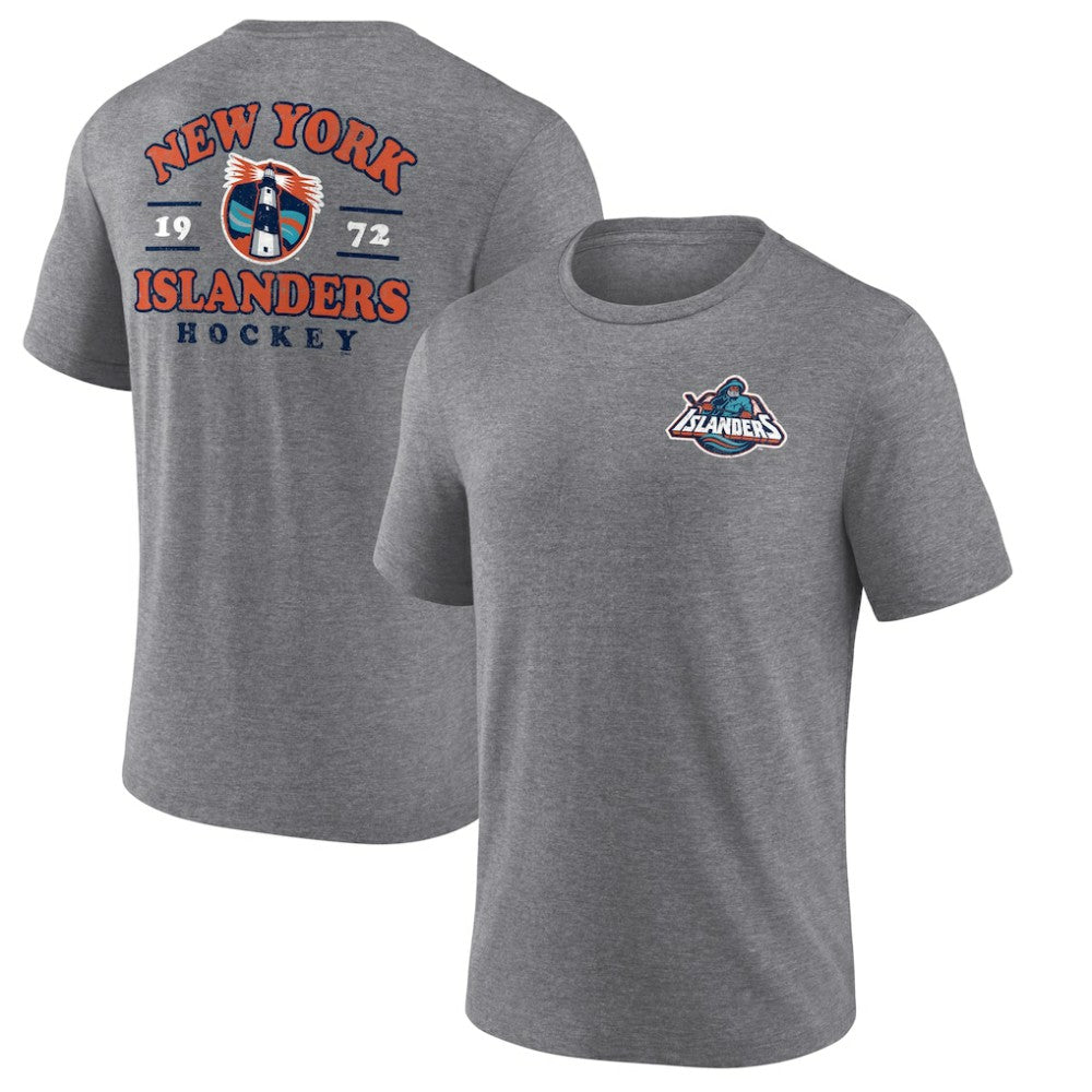 NHL New York Islanders Winger Tri-Blend T-Shirt - Heather Gray