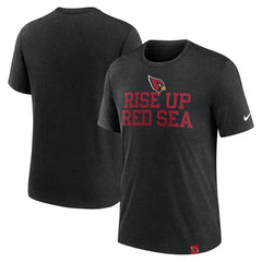 Arizona Cardinals Blitz Tri-Blend T-Shirt Heather Black