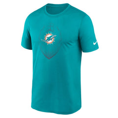 Miami Dolphins Big & Tall Blitz Legend Icon T-Shirt Aqua