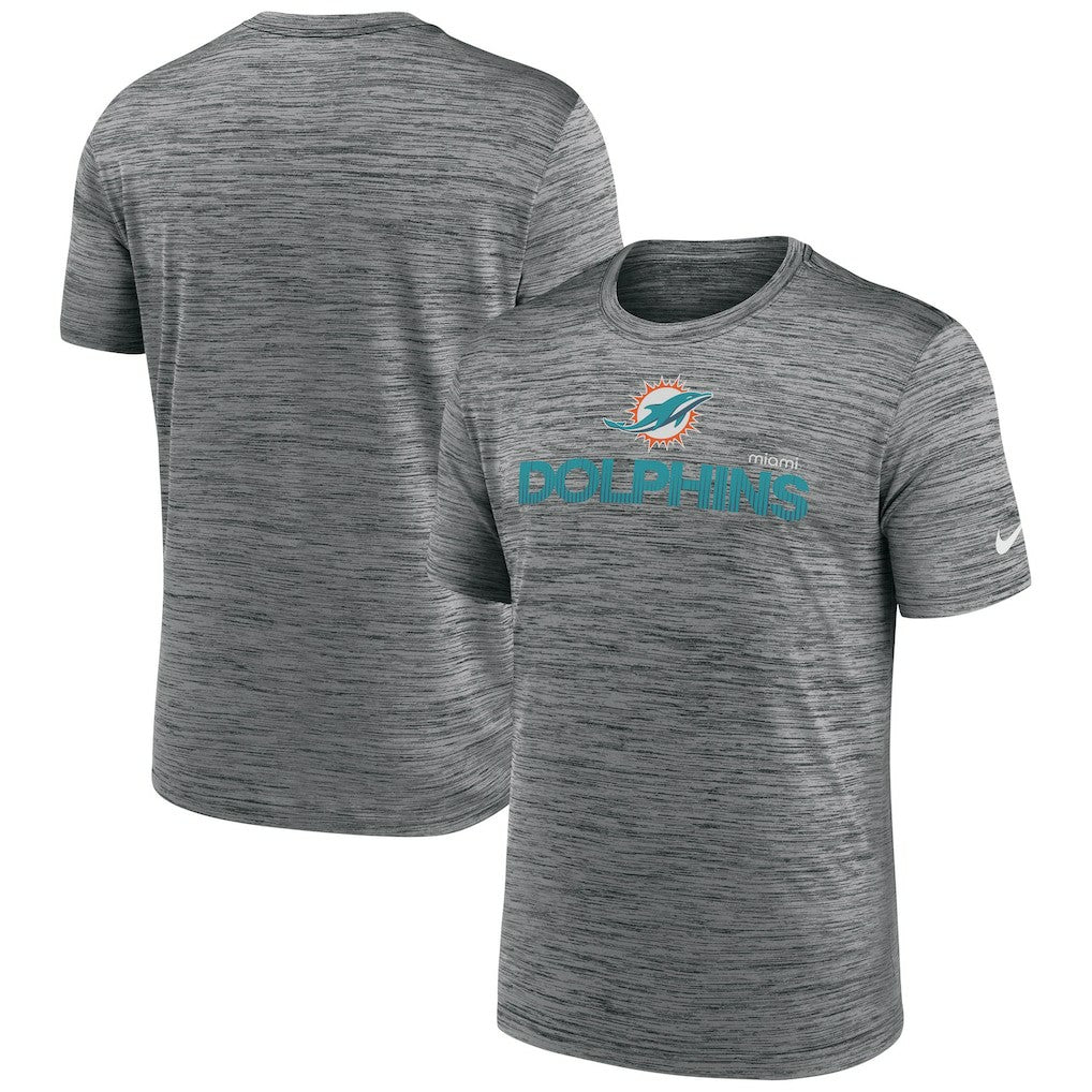 Miami Dolphins Blitz Velocity Modern Dri-FIT T-Shirt Anthracite