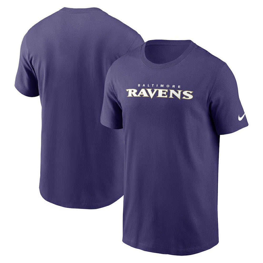 Baltimore Ravens Primetime Wordmark Essential T-Shirt Purple