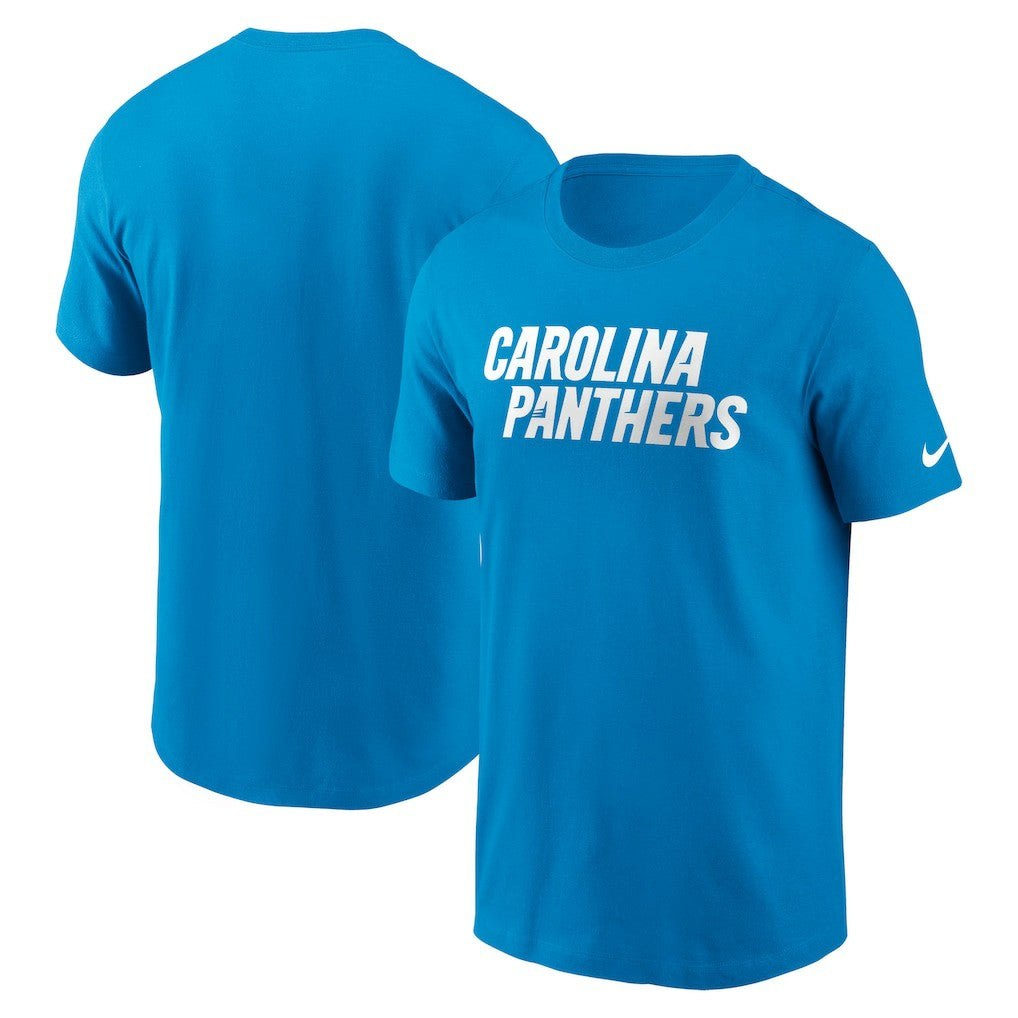 Carolina Panthers Primetime Wordmark Essential T-Shirt Blue