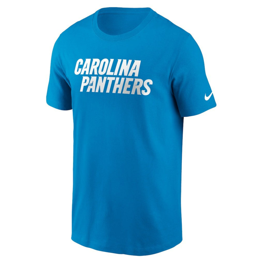 Carolina Panthers Primetime Wordmark Essential T-Shirt Blue