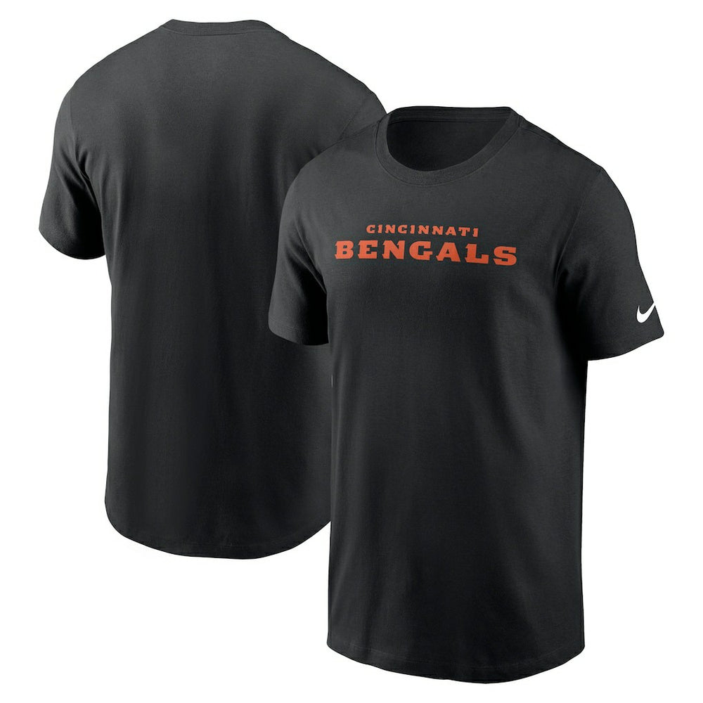 Cincinnati Bengals Primetime Wordmark Essential T-Shirt Black