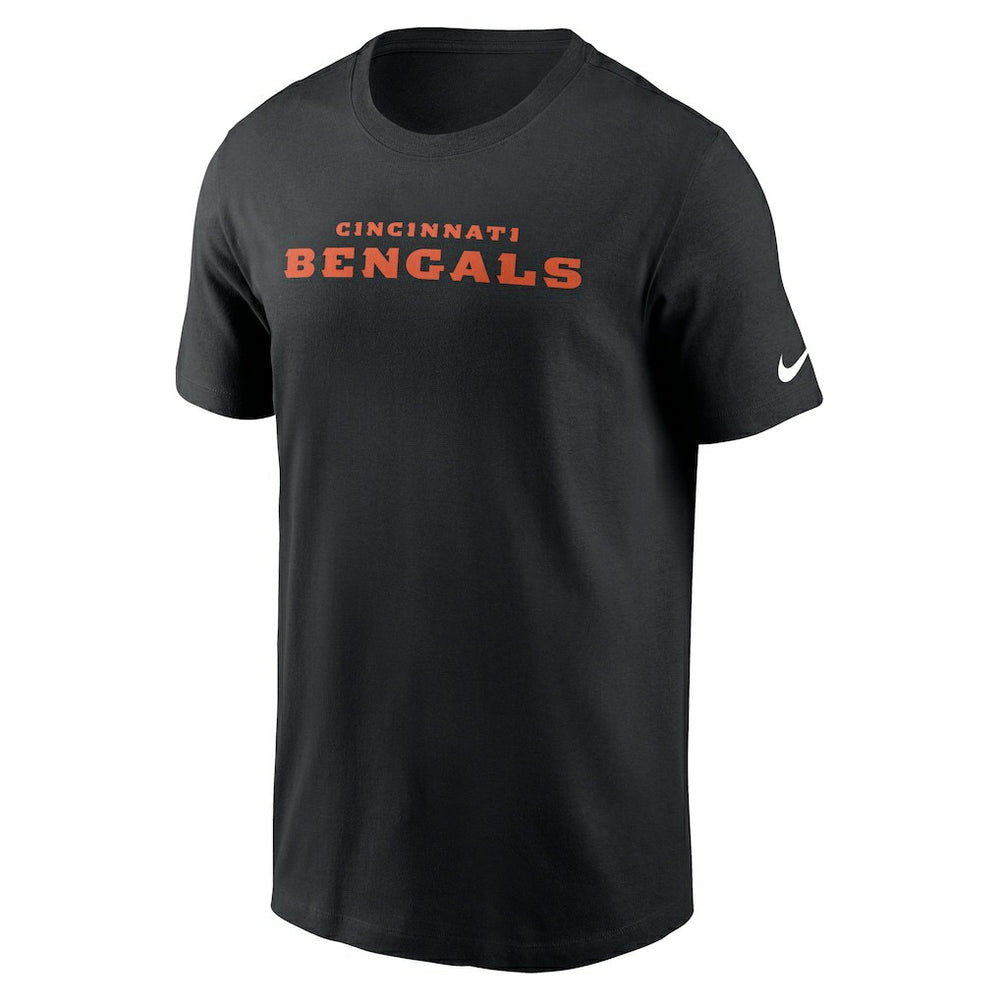 Cincinnati Bengals Primetime Wordmark Essential T-Shirt Black