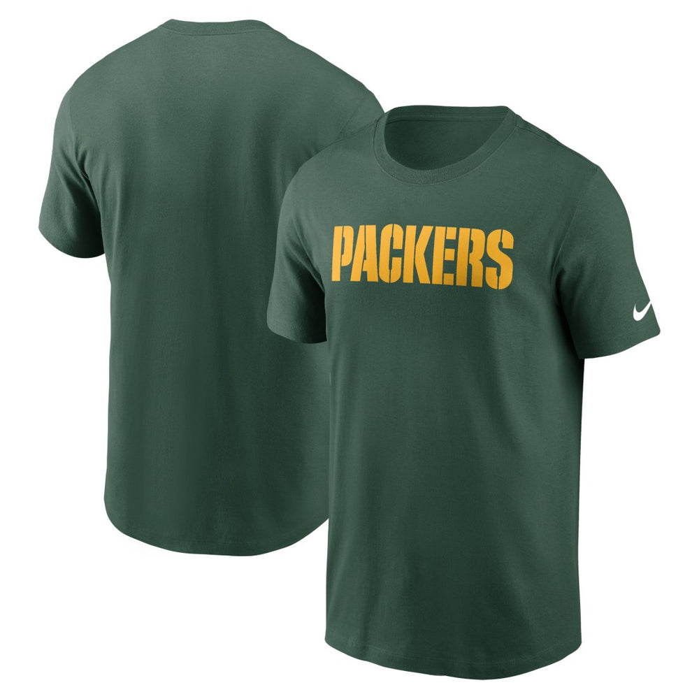 Green Bay Packers Primetime Wordmark Essential T-Shirt Green