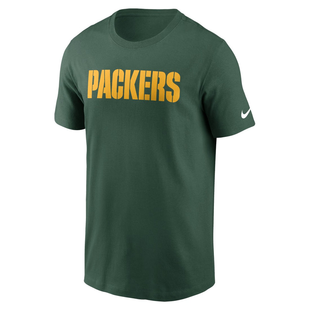 Green Bay Packers Primetime Wordmark Essential T-Shirt Green