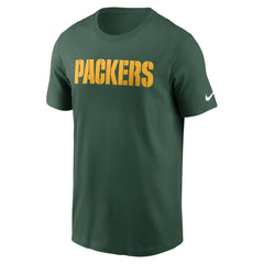 Green Bay Packers Primetime Wordmark Essential T-Shirt Green