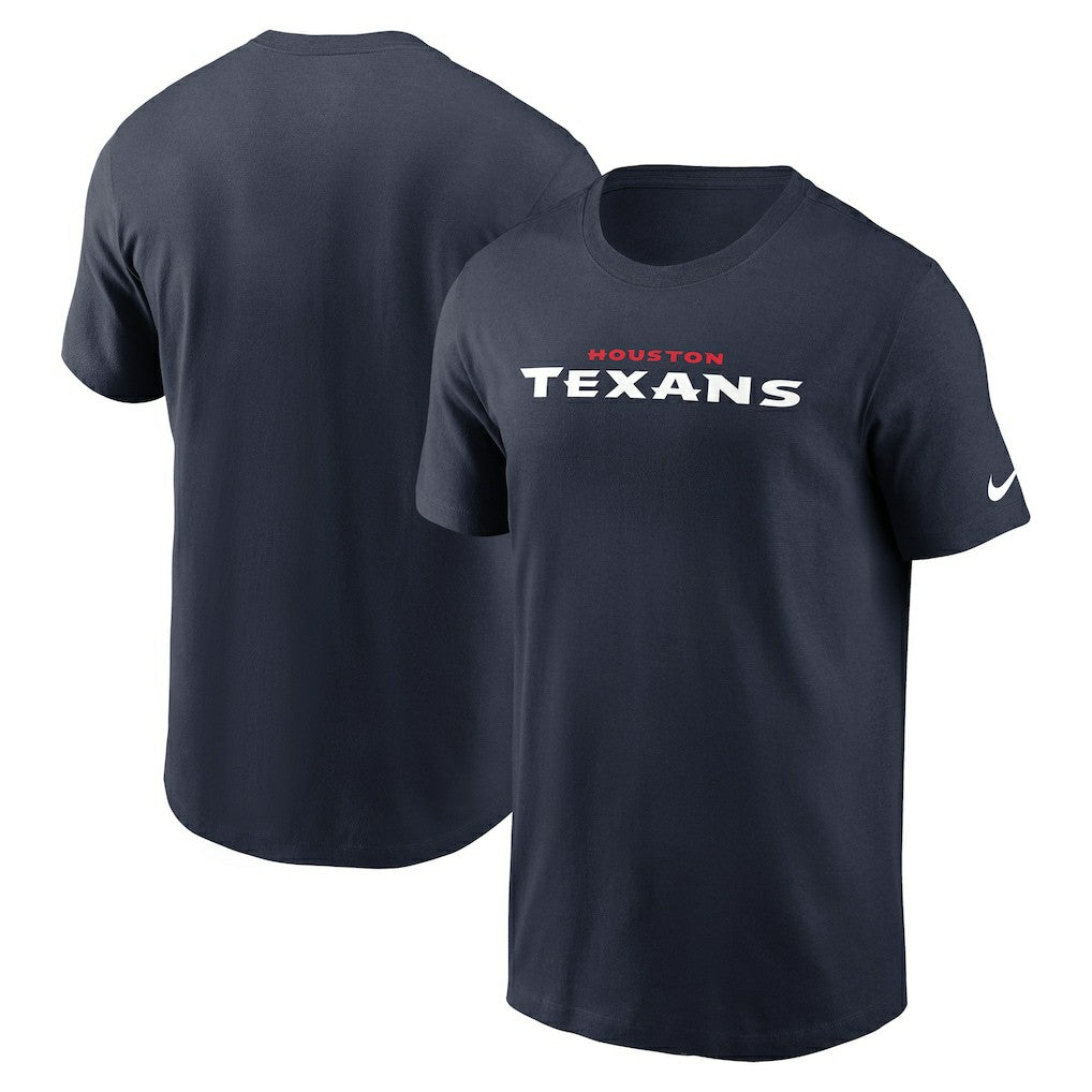 Houston Texans Wordmark Essential T-Shirt Navy