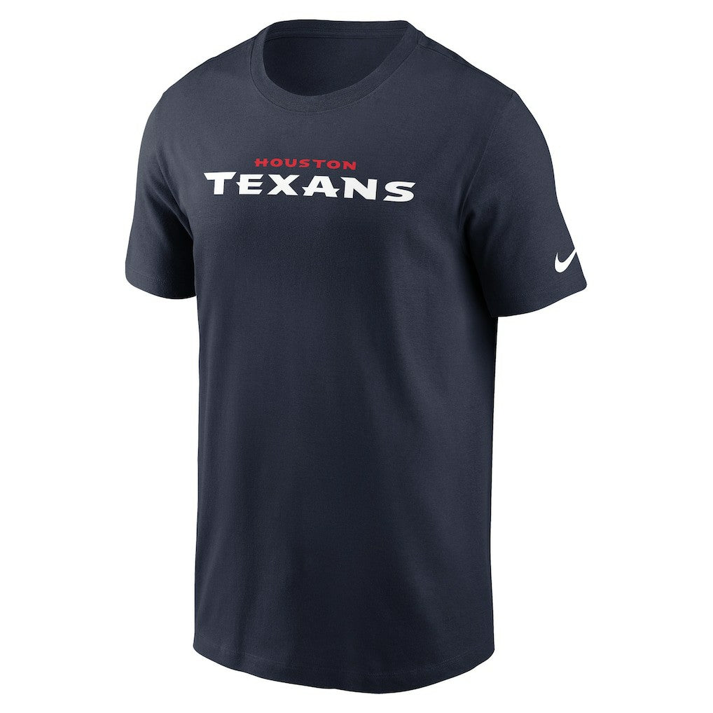 Houston Texans Wordmark Essential T-Shirt Navy