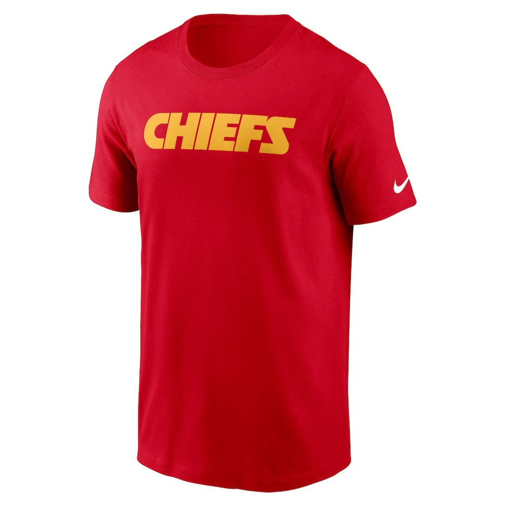 Kansas City Chiefs Primetime Wordmark Essential T-Shirt Red