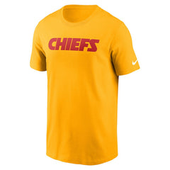 Kansas City Chiefs Primetime Wordmark Essential T-Shirt Gold