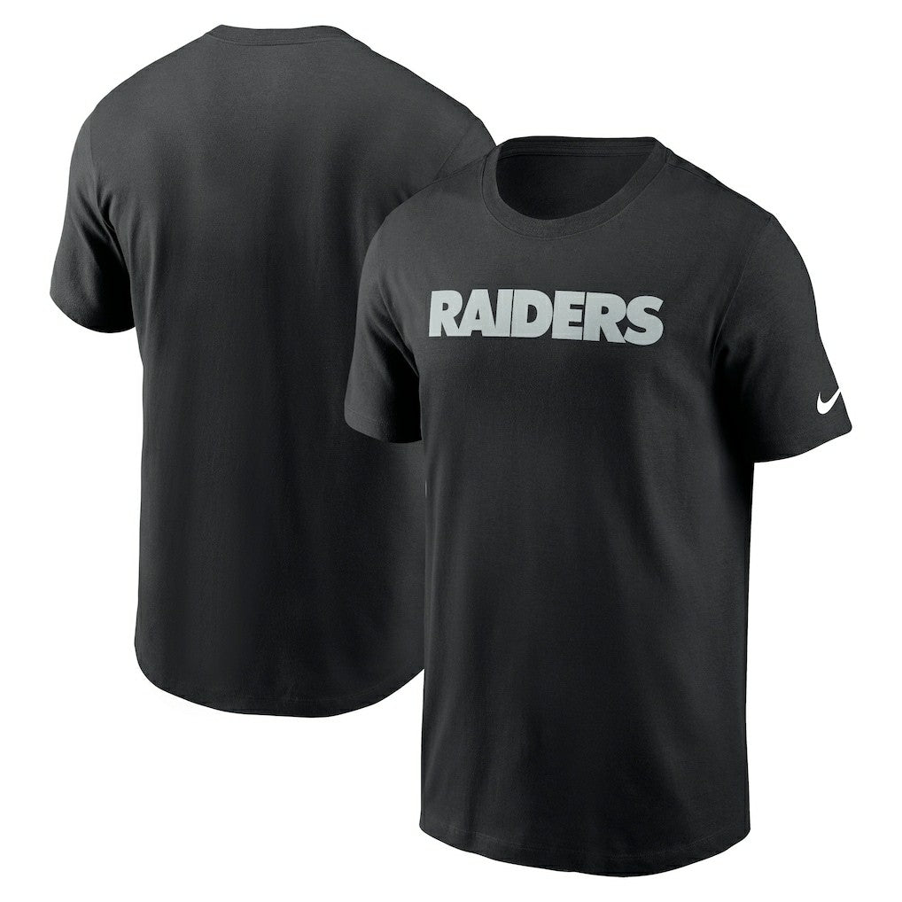 Las Vegas Raiders Primetime Wordmark Essential T-Shirt Black