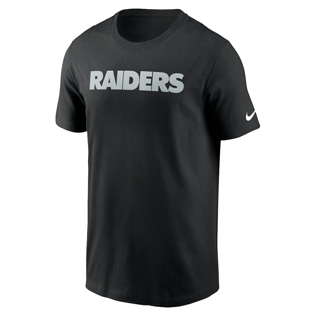Las Vegas Raiders Primetime Wordmark Essential T-Shirt Black