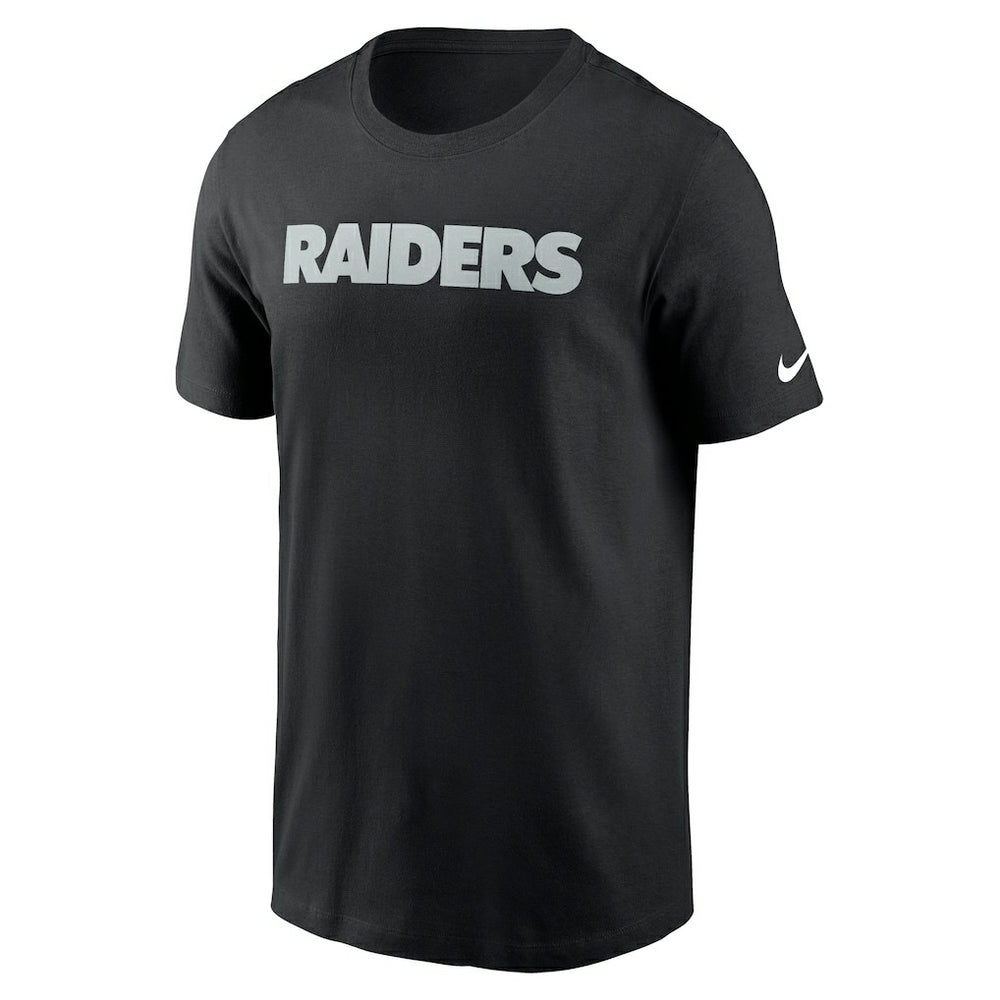 Las Vegas Raiders Primetime Wordmark Essential T-Shirt Black